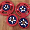 Captain-America-Gym-PU-Barbell-Bumper-Weight-Plate